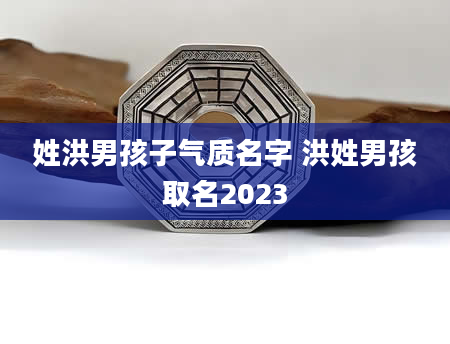 姓洪男孩子气质名字 洪姓男孩取名2023