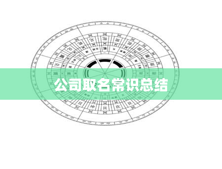 公司取名常识总结