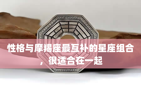 性格与摩羯座最互补的星座组合，很适合在一起