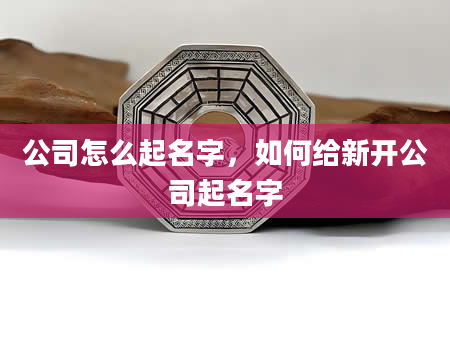 公司怎么起名字，如何给新开公司起名字