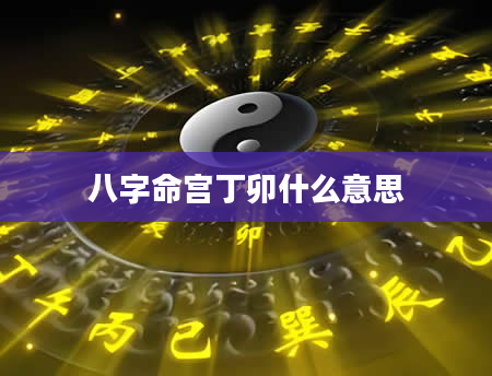 八字命宫丁卯什么意思