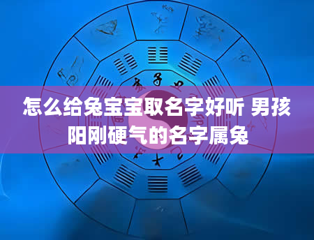 怎么给兔宝宝取名字好听 男孩阳刚硬气的名字属兔