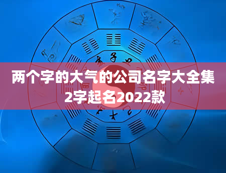 两个字的大气的公司名字大全集 2字起名2022款