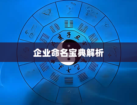 企业命名宝典解析