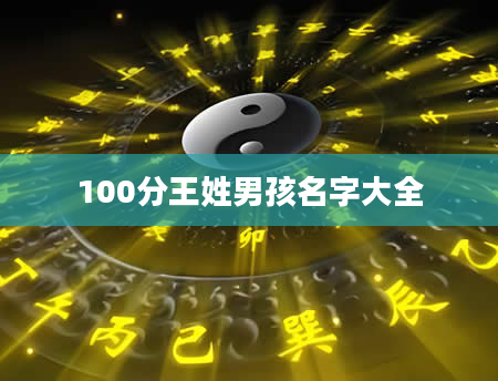 100分王姓男孩名字大全