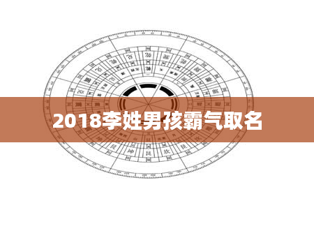 2018李姓男孩霸气取名