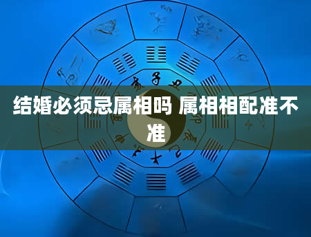 结婚必须忌属相吗 属相相配准不准