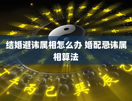 结婚避讳属相怎么办 婚配忌讳属相算法