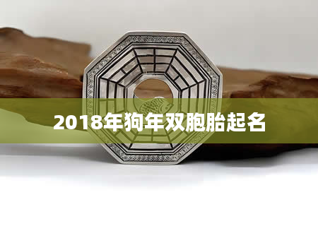 2018年狗年双胞胎起名