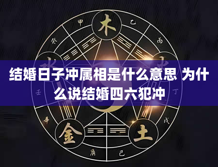 结婚日子冲属相是什么意思 为什么说结婚四六犯冲