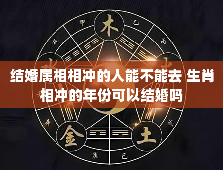 结婚属相相冲的人能不能去 生肖相冲的年份可以结婚吗