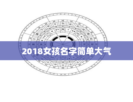 2018女孩名字简单大气