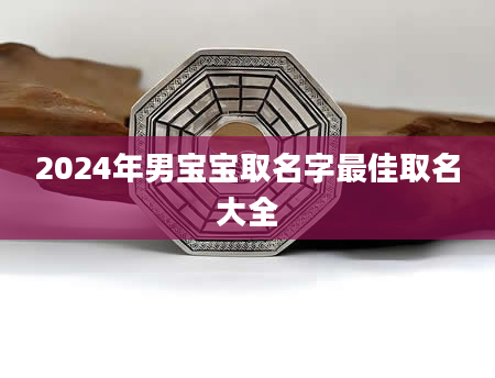2024年男宝宝取名字最佳取名大全