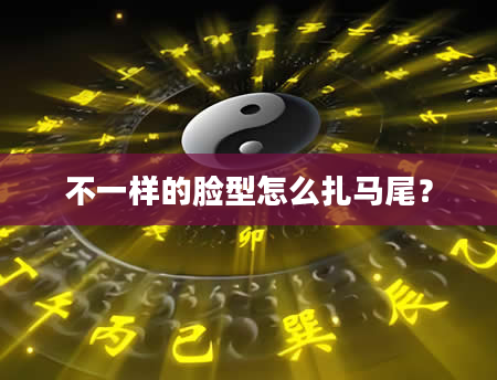 不一样的脸型怎么扎马尾？