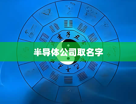 半导体公司取名字