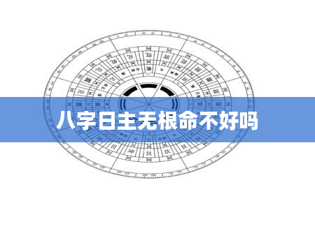 八字日主无根命不好吗