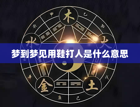 梦到梦见用鞋打人是什么意思