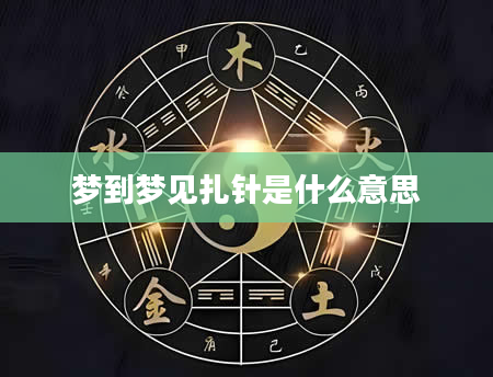 梦到梦见扎针是什么意思