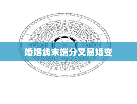 婚姻线末端分叉易婚变