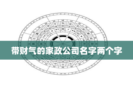 带财气的家政公司名字两个字