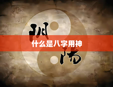 什么是八字用神