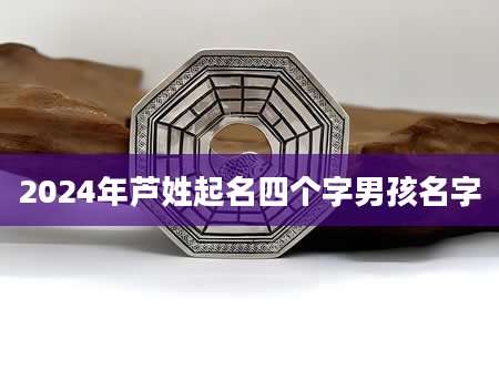2024年芦姓起名四个字男孩名字