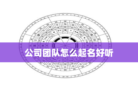 公司团队怎么起名好听