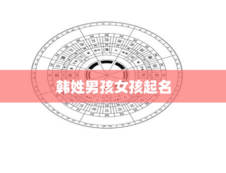韩姓男孩女孩起名