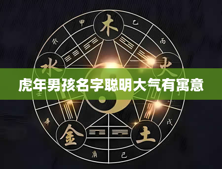 虎年男孩名字聪明大气有寓意