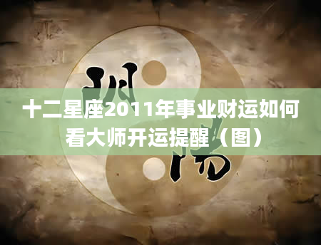 十二星座2011年事业财运如何 看大师开运提醒（图）