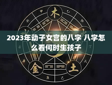 2023年动子女宫的八字 八字怎么看何时生孩子