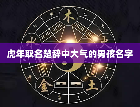 虎年取名楚辞中大气的男孩名字