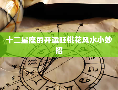 十二星座的开运旺桃花风水小妙招