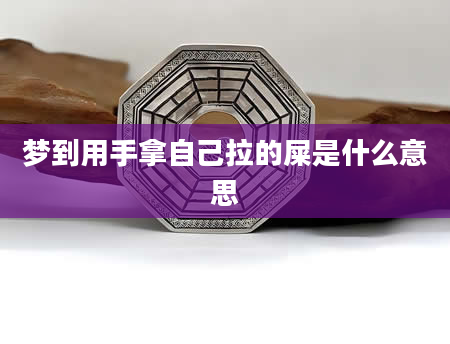 梦到用手拿自己拉的屎是什么意思