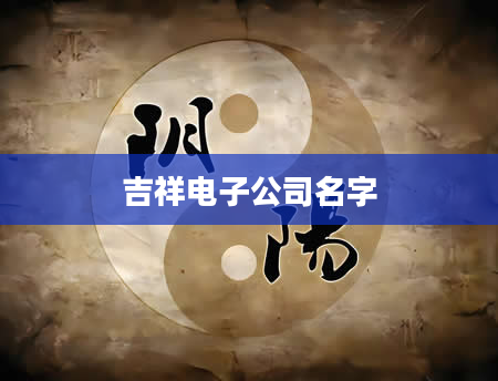 吉祥电子公司名字