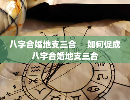 八字合婚地支三合 　如何促成八字合婚地支三合