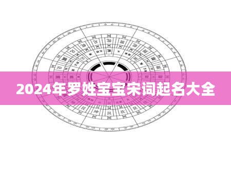 2024年罗姓宝宝宋词起名大全