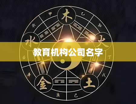 教育机构公司名字