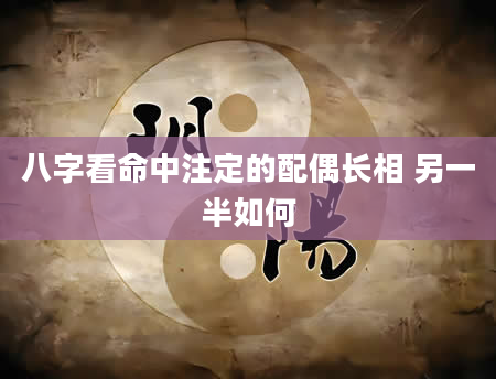 八字看命中注定的配偶长相 另一半如何