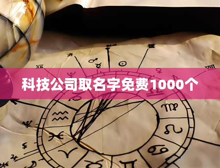 科技公司取名字免费1000个