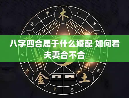 八字四合属于什么婚配 如何看夫妻合不合