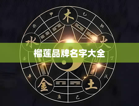 榴莲品牌名字大全