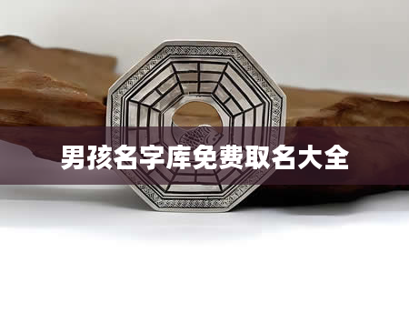 男孩名字库免费取名大全