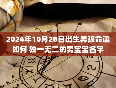 2024年10月28日出生男孩命运如何 独一无二的男宝宝名字