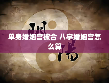 单身婚姻宫被合 八字婚姻宫怎么算