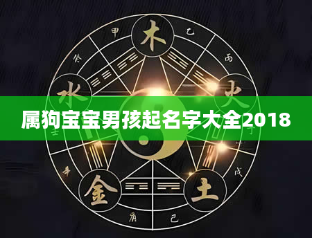 属狗宝宝男孩起名字大全2018