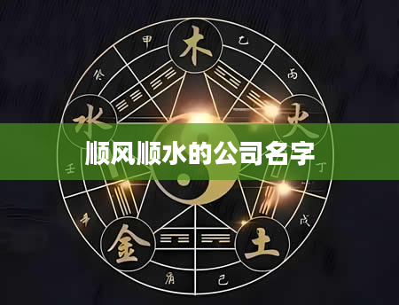 顺风顺水的公司名字