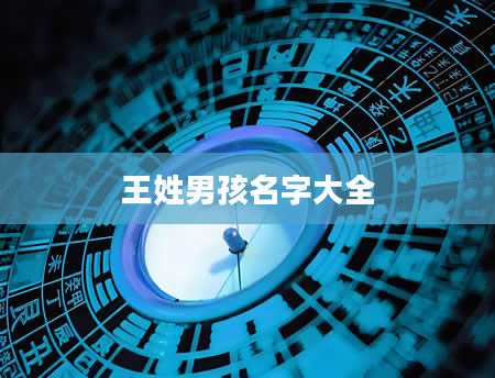 王姓男孩名字大全