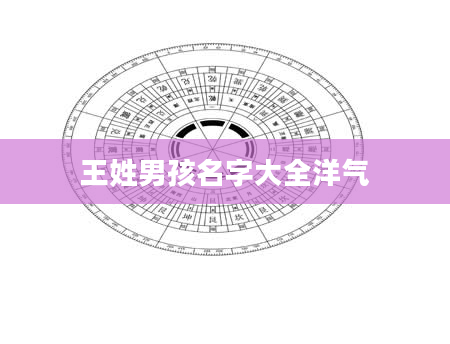 王姓男孩名字大全洋气