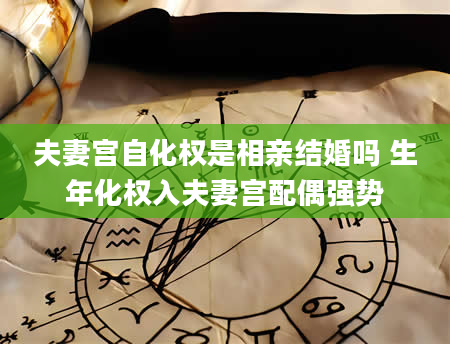 夫妻宫自化权是相亲结婚吗 生年化权入夫妻宫配偶强势